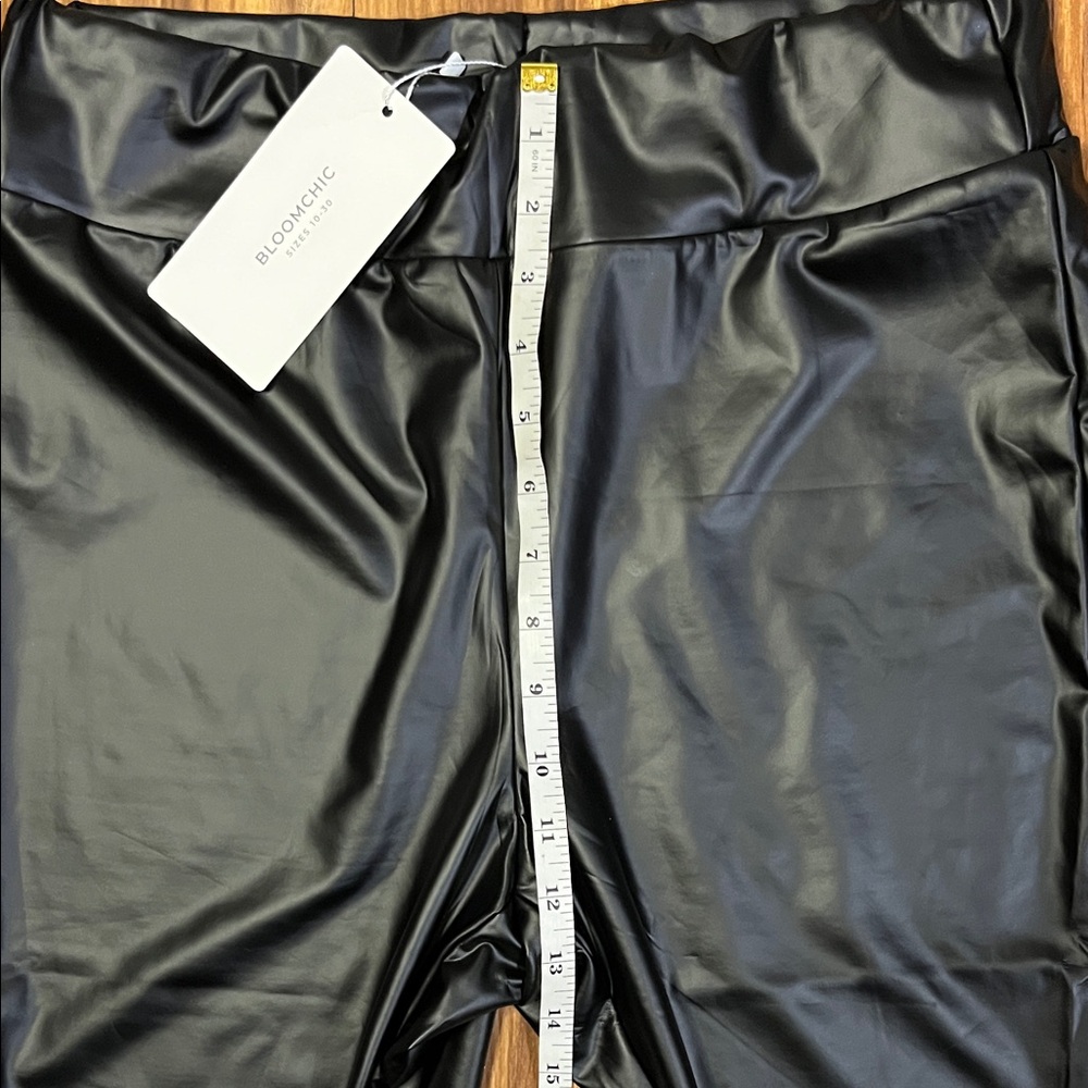 Bloomchic faux leather pants/leggins, size 12, NWT. - Picture 6 of 12